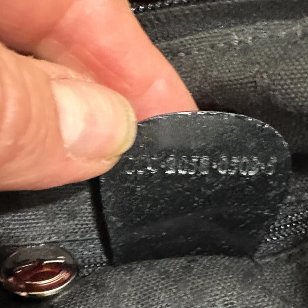 GUCCI VINTAGE Bamboo Nylon Bag EVC